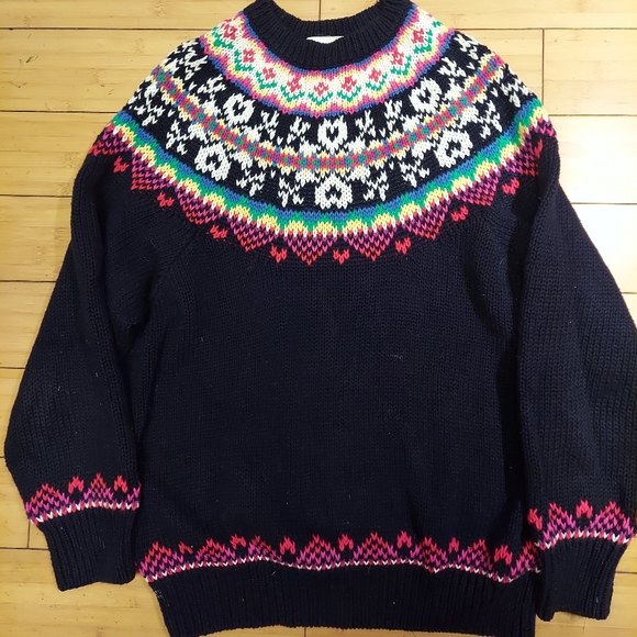 Warm wonderland ski sweater by Susan Bristol medium - Picture 1 of 3